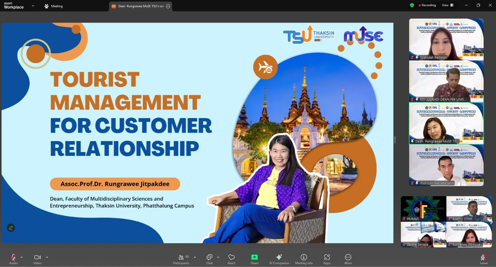 FEB Unismuh Makassar dan Thaksin University Bahas Pariwisata dan Pemasaran Digital