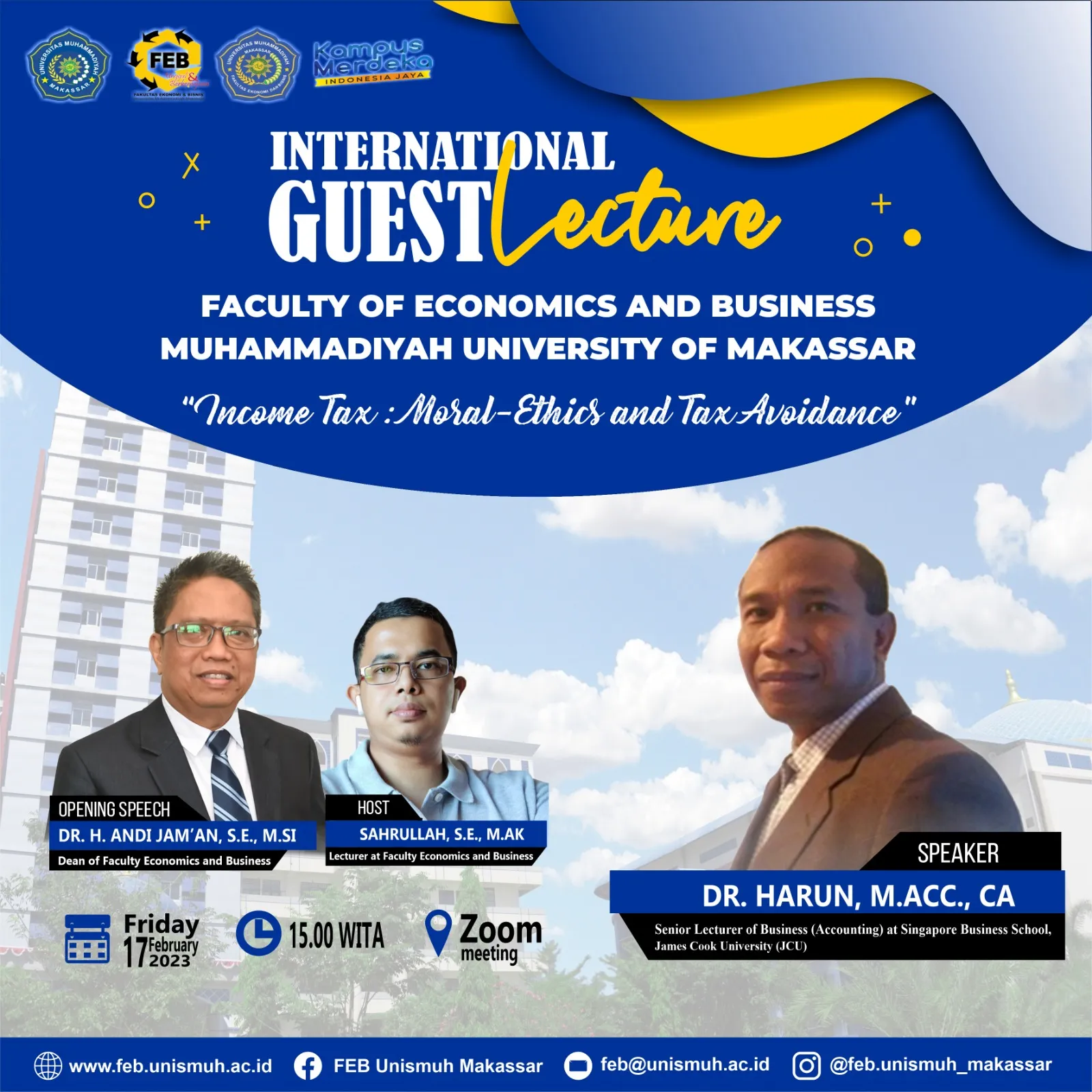FEB Unismuh Gelar Kuliah Tamu Bahas Tentang Perpajakan￼